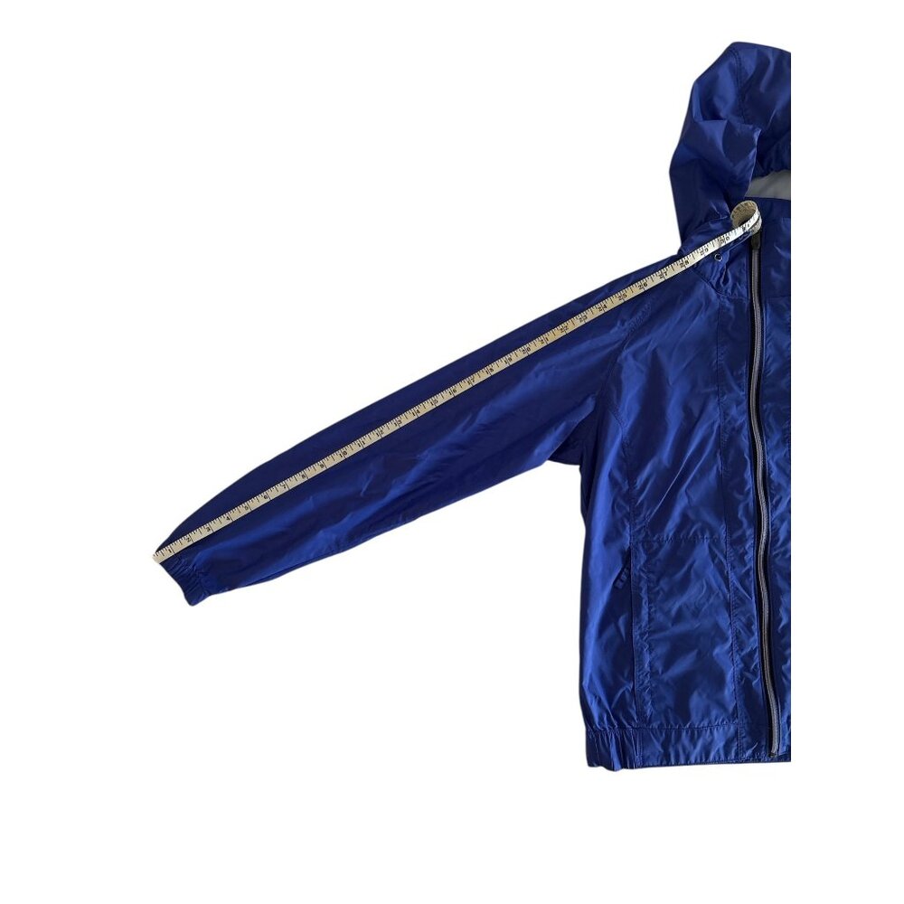 Columbia Womens Blue Lightweight Hooded Windbreaker Jacket Rain Hiking S READ - Picture 8 of 11